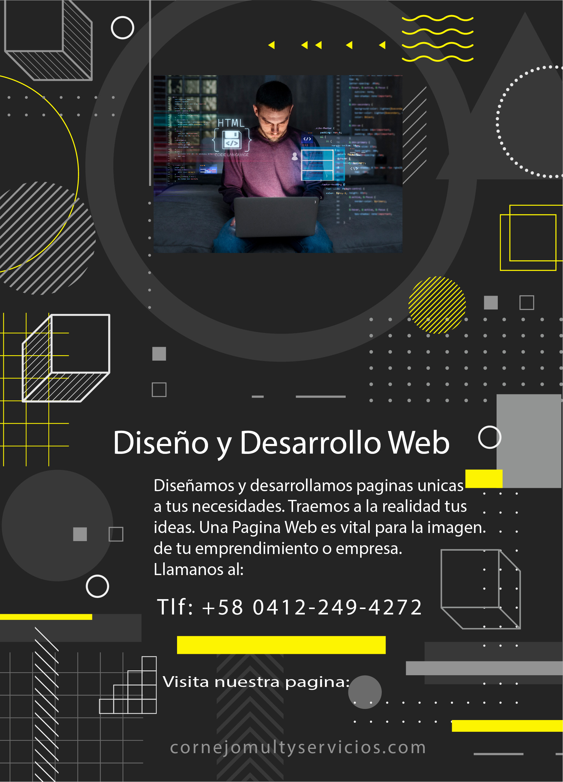 diseño y desarrollo web flyer